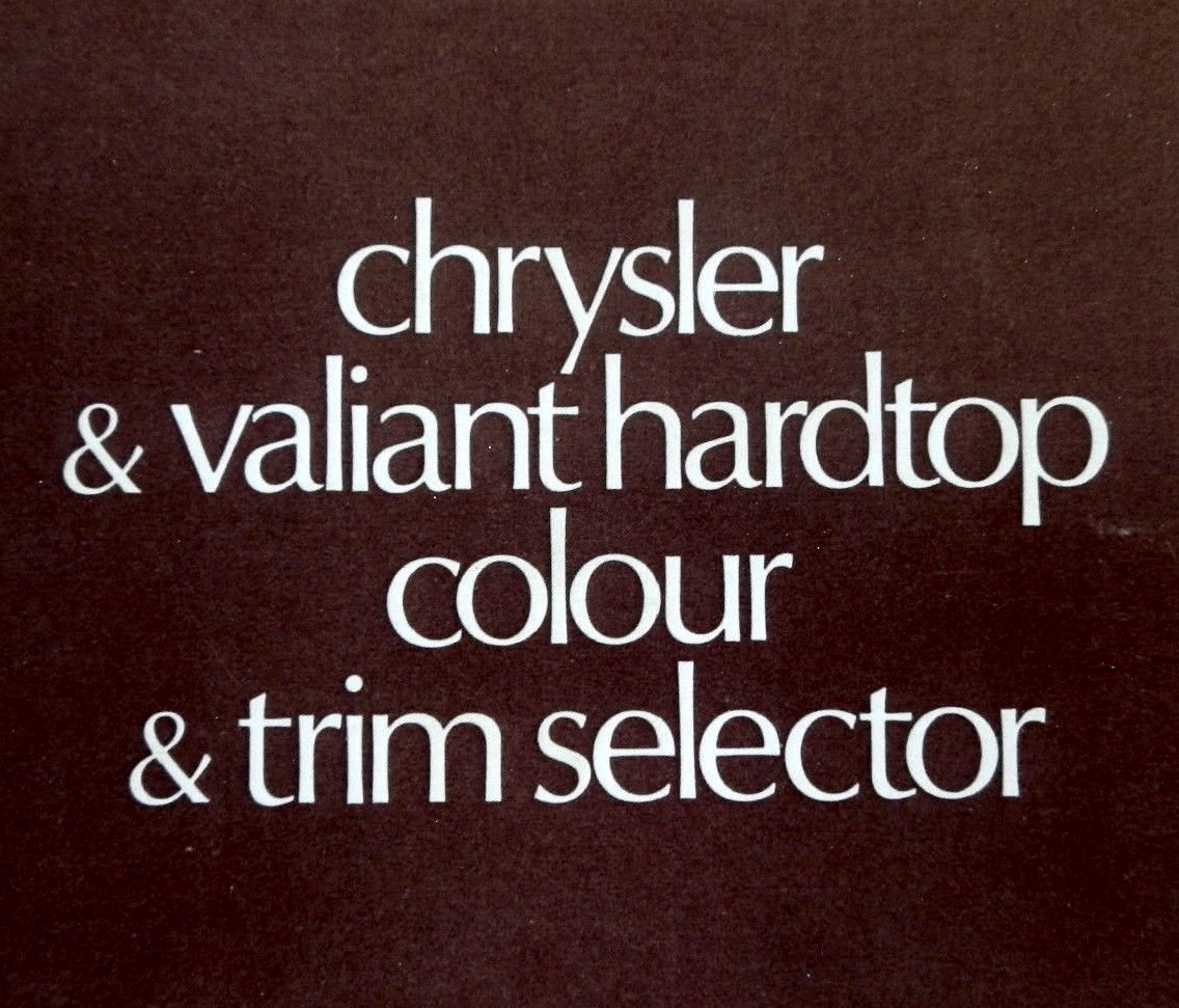 1970 Chrysler VG Valiant Brochure Page 4